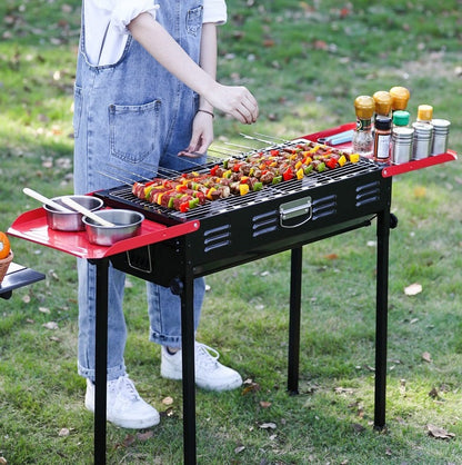 Barbecue Charcoal Grill Folding Portable Camping Hiking Picnics Market dealonline.co.nz