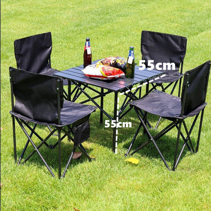 Portable Folding Table Tea Picnic Camping Barbecue Square Table 55cm dealonline.co.nz