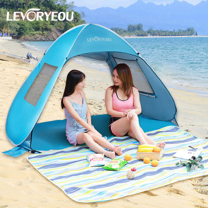 Pop-Up Beach Tent Sun Shelter – Easy Setup & Portable ECOTREK