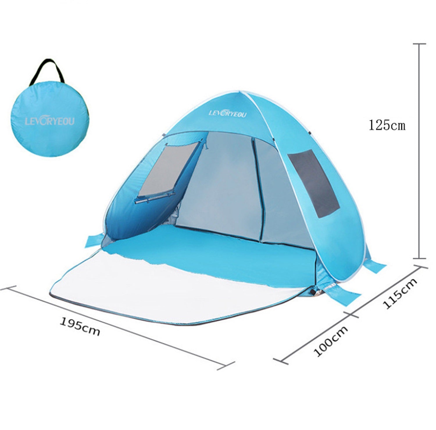 Pop-Up Beach Tent Sun Shelter – Easy Setup & Portable ECOTREK