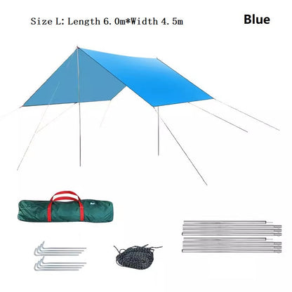 Square Sun Shade Sail – Waterproof Outdoor Canopy for Garden, Patio, and Parties ECOTREK