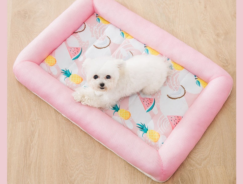 XL Soft Breathable Pet Lay Cooling Mat Pad Bed For Summer Dog Cat Pup dealonline.co.nz