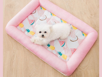 XL Soft Breathable Pet Lay Cooling Mat Pad Bed For Summer Dog Cat Pup dealonline.co.nz