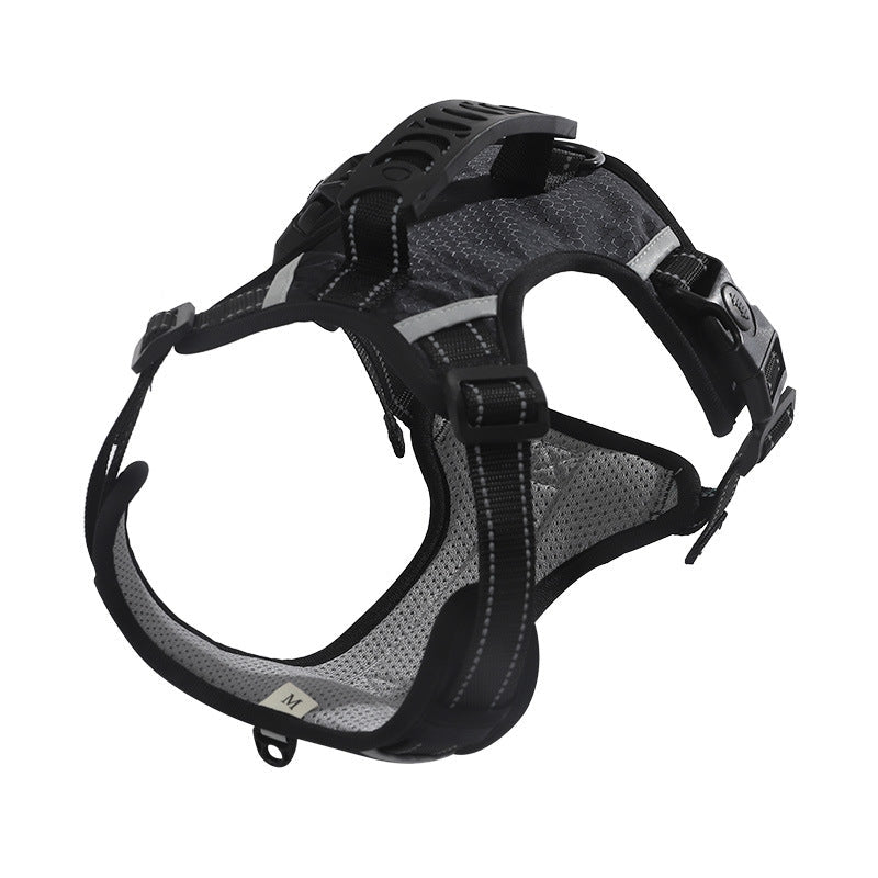 Dog Harness Set Pet Adjustable Chest Strap Walking Collar Vest dealonline.co.nz