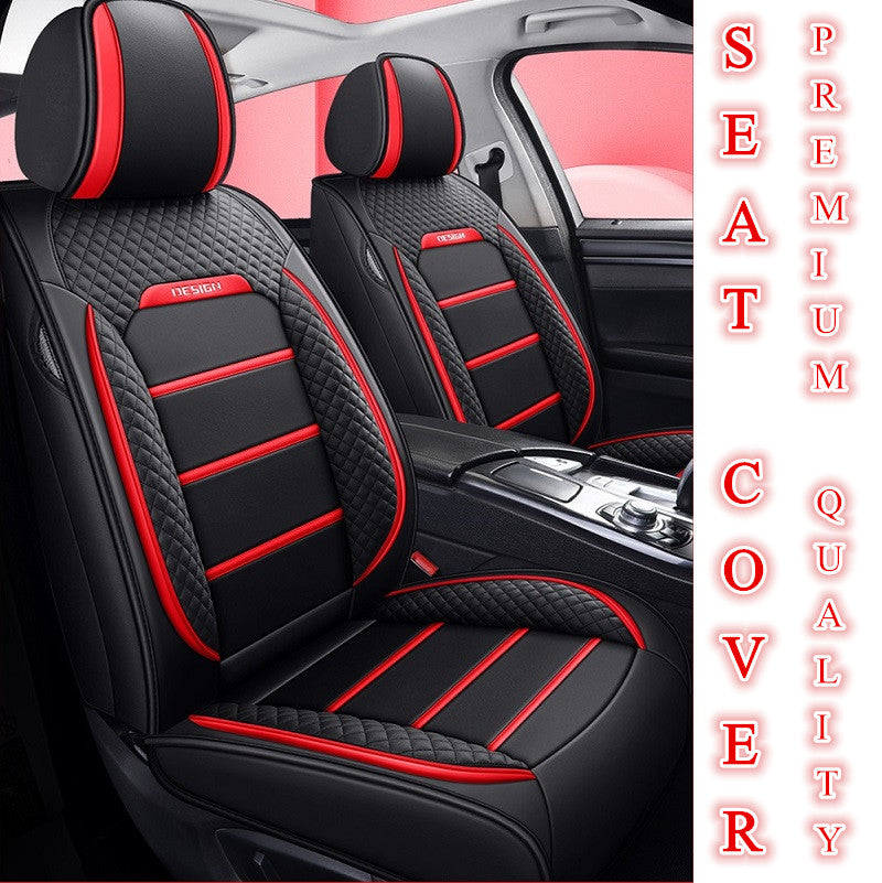 Car Seat Cover Faux Leather Cushion 5 Seater Full Set Front Rear Premium Quality dealonline.co.nz