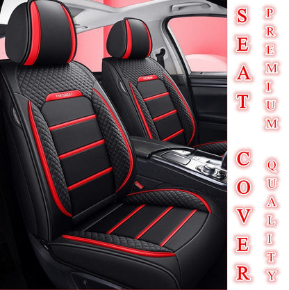 Car Seat Cover Faux Leather Cushion 5 Seater Full Set Front Rear Premium Quality dealonline.co.nz