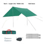 Square Sun Shade Sail – Waterproof Outdoor Canopy for Garden, Patio, and Parties ECOTREK