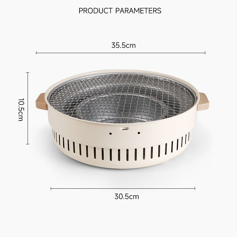 Charcoal Barbecue Gril Portable Charcoal BBQ Grill Stove Home Party Outdoor dealonline.co.nz