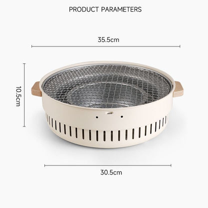 Charcoal Barbecue Gril Portable Charcoal BBQ Grill Stove Home Party Outdoor dealonline.co.nz