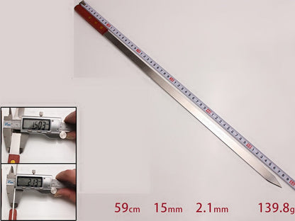 5 x BBQ Skewer Kabob Kabab Plain Medium Classic Flat wooden handle 59CM length dealonline.co.nz