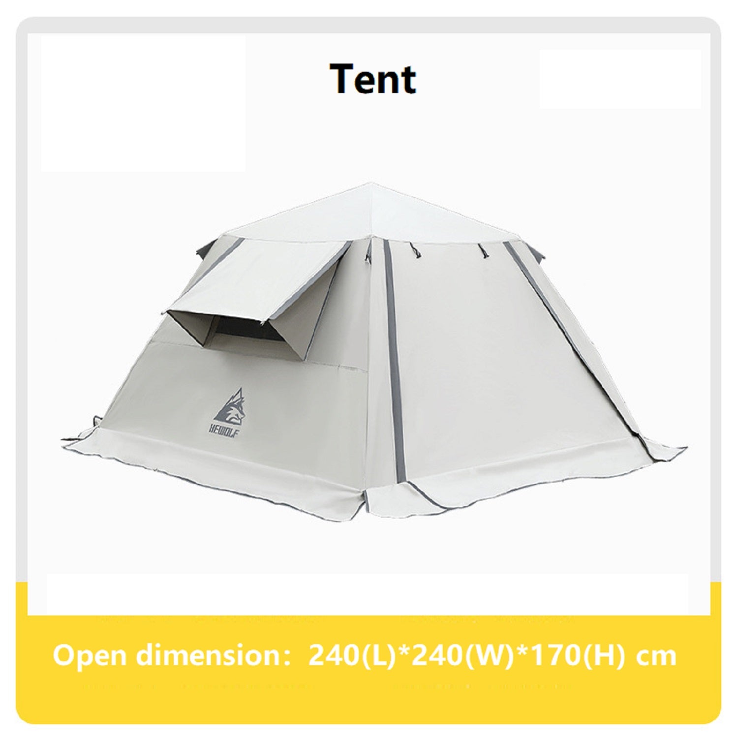 Portable Fully Automatic Waterproof Camping Tent with Canopy for All-Season ECOTREK