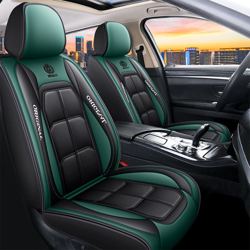 Car Seat Cover Faux Leather Cushion 5 Seater Full Set Front Rear Premium Quality dealonline.co.nz