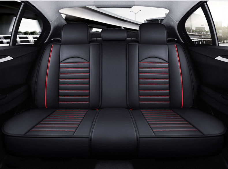 Car Seat Cover Faux Leather Cushion 5 Seater Full Set Front Rear Premium Quality dealonline.co.nz