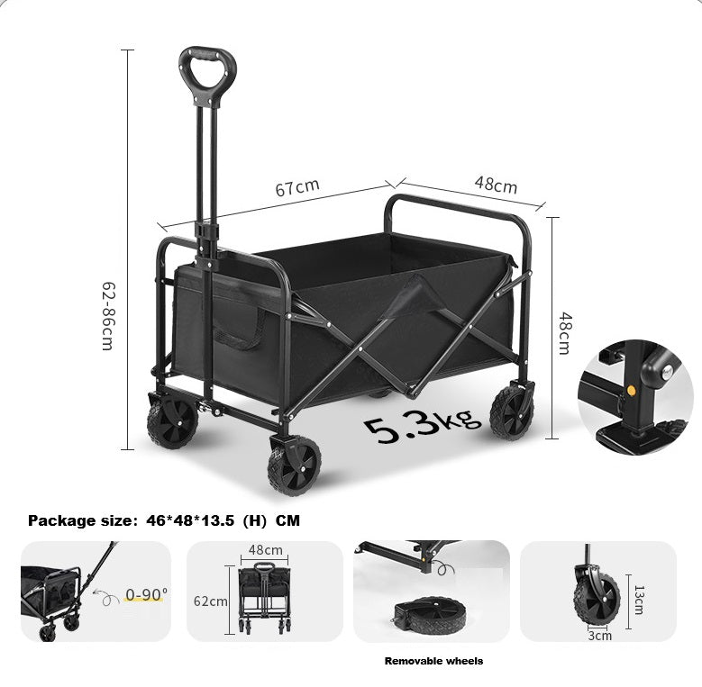 Foldable Wagon, Beach Cart Trolley ECOTREK