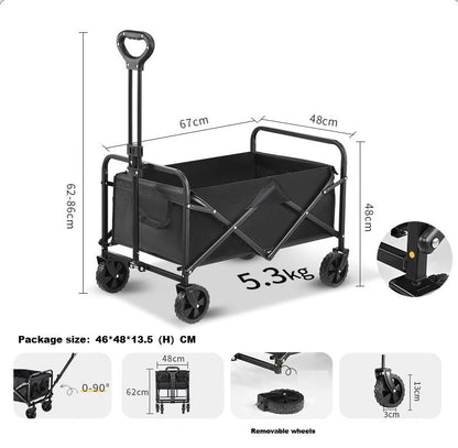 Foldable Wagon, Beach Cart Trolley ECOTREK