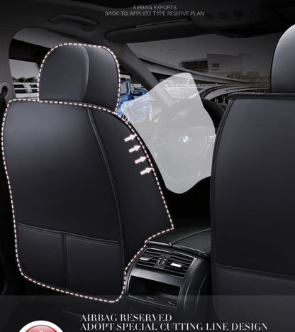 Car Seat Cover Faux Leather Cushion 5 Seater Full Set Front Rear Premium Quality dealonline.co.nz