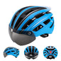 HT-22 Adult Bike Helmet – Lightweight Cycling Helmet with Magnetic Goggles & LED Tail Light HT43204 - ShopHub
