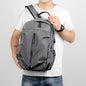 Travel Backpack Computer Bag USB Charging Water Resistant - Grey dealonline.co.nz