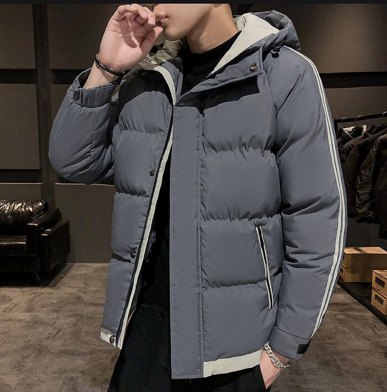 Men's Winter Jacket Grey L - 4XL dealonline.co.nz