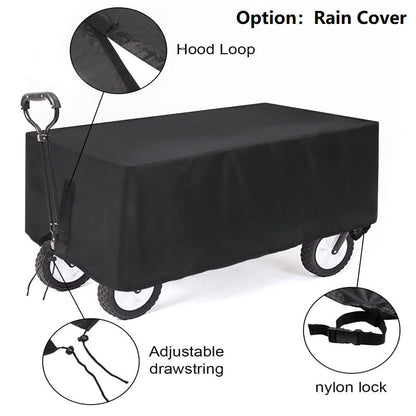 Heavy Duty Collapsible Trolley,Wagon Cart – Extra Large 260L, All-Terrain Wheels