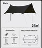 Camping Black-Glue Coating Canopy – Portable Beach & Outdoor Sun Shelter ECOTREK