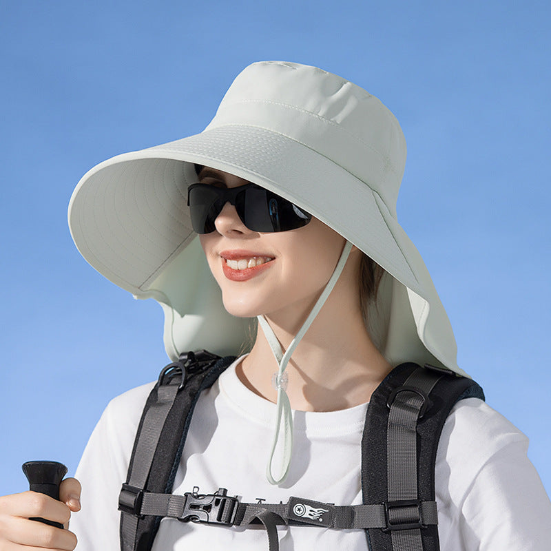 BEIGE Sun Hats Wide Brim Bucket Outdoor Fishing Hiking Cap UV Protection dealonline.co.nz