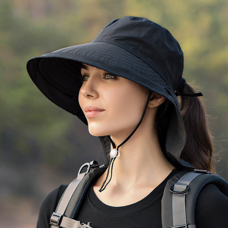 GREY Sun Hats Wide Brim Bucket Outdoor Fishing Hiking Cap UV Protection dealonline.co.nz