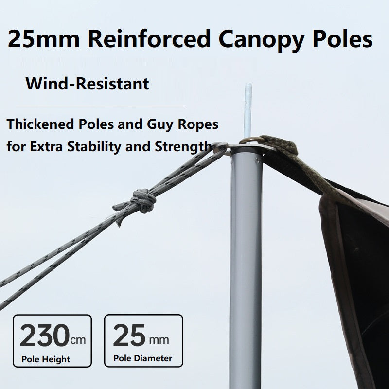 Large Butterfly-Style Blackout Canopy – Waterproof & Portable ECOTREK