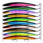 Large dealonlinenz fishing lures set with 10 lifelike hard bait lures, 18cm length, treble hooks for freshwater or saltwater fishing.