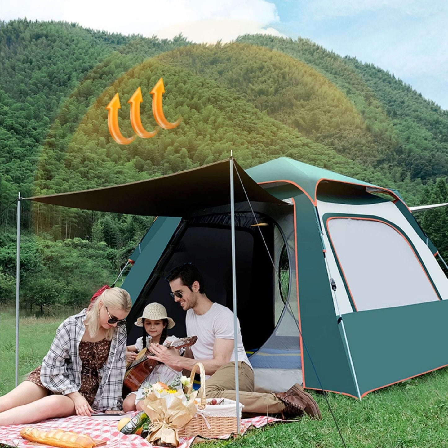 Family Tent – Lightweight & Easy to Set Up JLP74816 ECOTREK