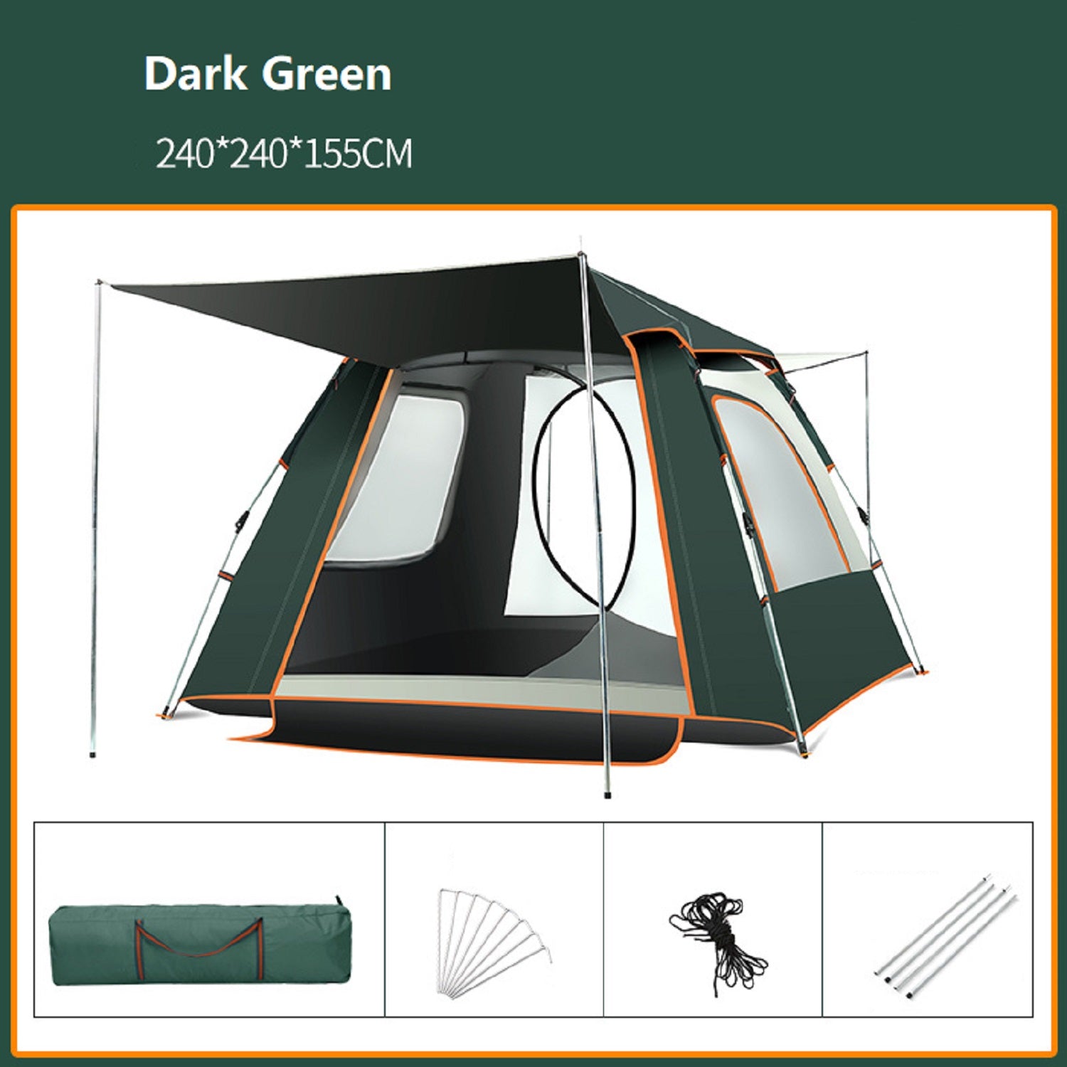 Family Tent – Lightweight & Easy to Set Up JLP74816 ECOTREK