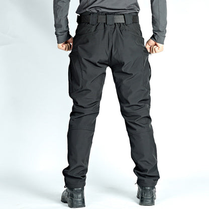 Men's Tactical Pants Water Resistant Cargo Pants Soft Shell Fleece Lined BLACK dealonline.co.nz
