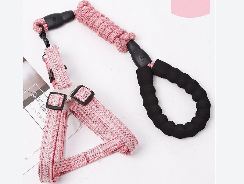 Dog Harness and leash Set Pet Harness Puppy Traction Rope dealonline.co.nz
