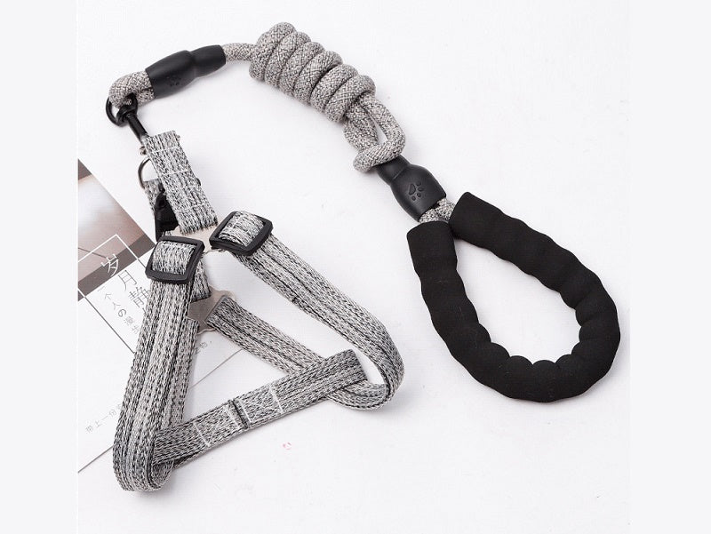 Dog Harness and leash Set Pet Harness Puppy Traction Rope dealonline.co.nz