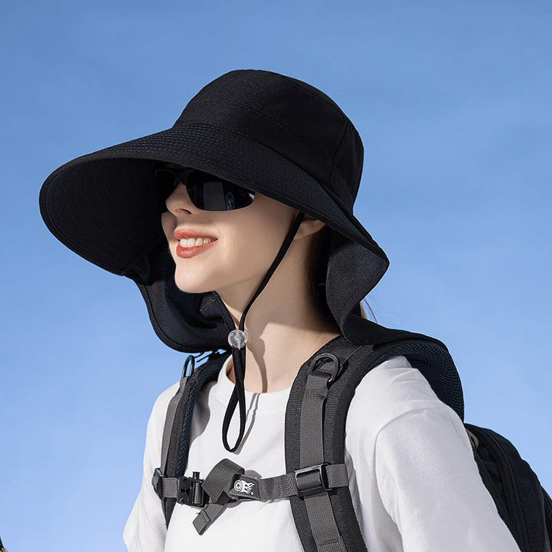BEIGE Sun Hats Wide Brim Bucket Outdoor Fishing Hiking Cap UV Protection dealonline.co.nz