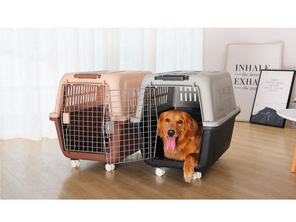 PP60 XX-Large Airline Travel Cage/Carrier/Crate 99cm Wheeled Air NZ with Bowl dealonline.co.nz