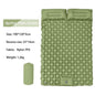 Ultralight 2 Person Inflatable Camping Sleeping Mat with Built-in Foot Pump and Pillow ECOTREK