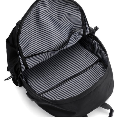 Travel Backpack Computer Bag USB Charging Water Resistant - Grey dealonline.co.nz