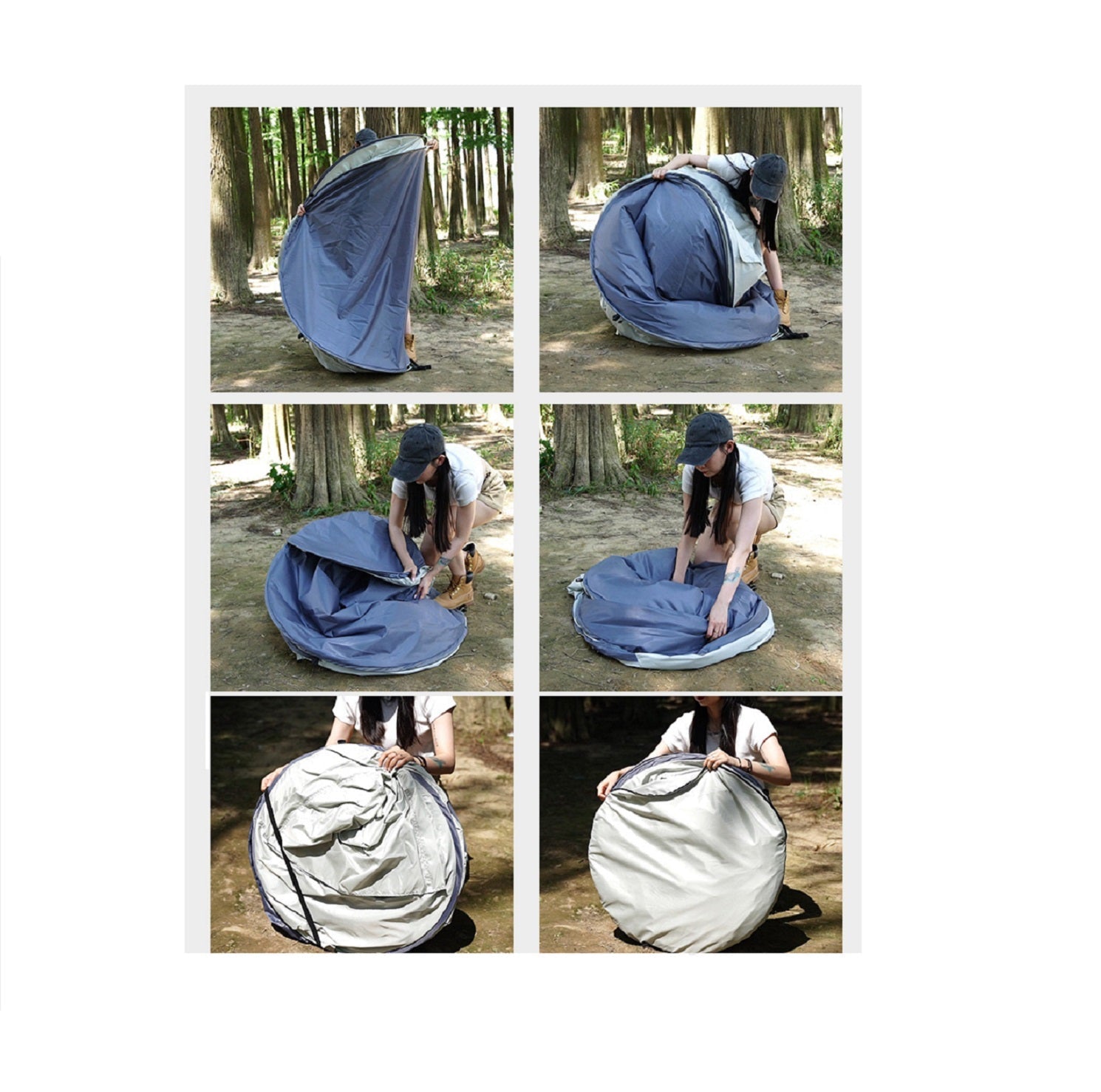 Portable Instant Pop-Up Boat-Shaped Tent SXBC7043 ECOTREK