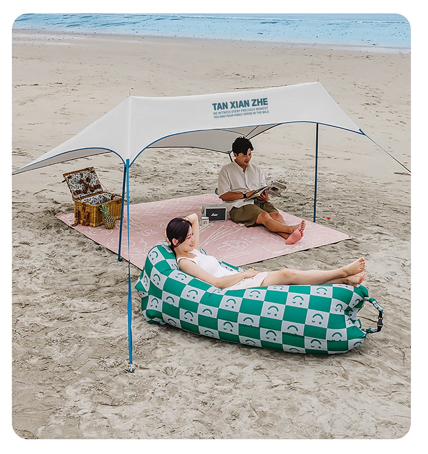 Canopy Tent – Ultra-Lightweight Outdoor Camping Shade with Silver Coating ECOTREK