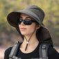 GREY Sun Hats Wide Brim Bucket Outdoor Fishing Hiking Cap UV Protection dealonline.co.nz