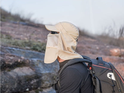 Khaki - Sun Hat Wide Brim Bucket Hats Outdoor Fishing Hiking Cap UV Protection dealonline.co.nz