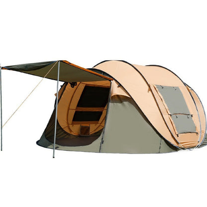 Boat-Shaped Pop-Up Camping Tent Large 280(L) x 200 (W) x 120(H)cm ECOTREK