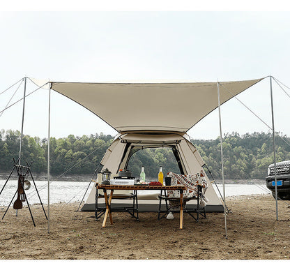Portable Fully Automatic Waterproof Camping Tent with Canopy for All-Season ECOTREK