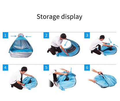 Pop-Up Beach Tent Sun Shelter – Easy Setup & Portable ECOTREK