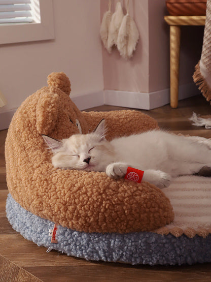 Bear Cuddler Cat Bed 52cm x 52cm x 22cm dealonline.co.nz