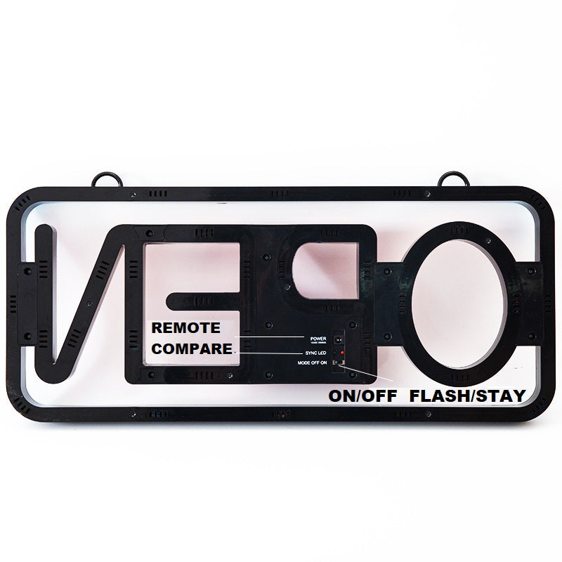 OPEN Sign Neon LED Flashing & Remote Control Size L 55CM dealonline.co.nz