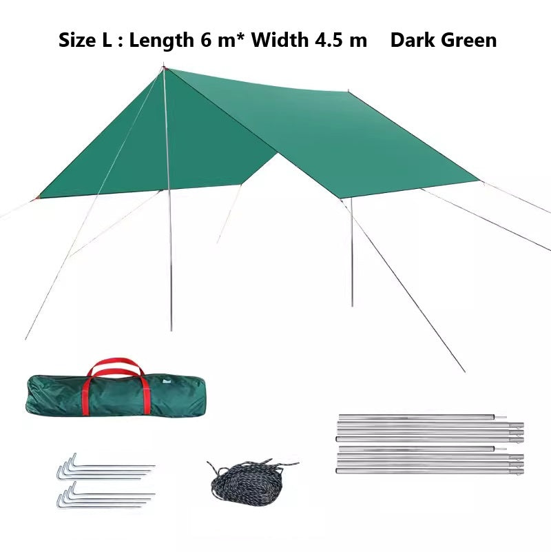 Square Sun Shade Sail – Waterproof Outdoor Canopy for Garden, Patio, and Parties ECOTREK