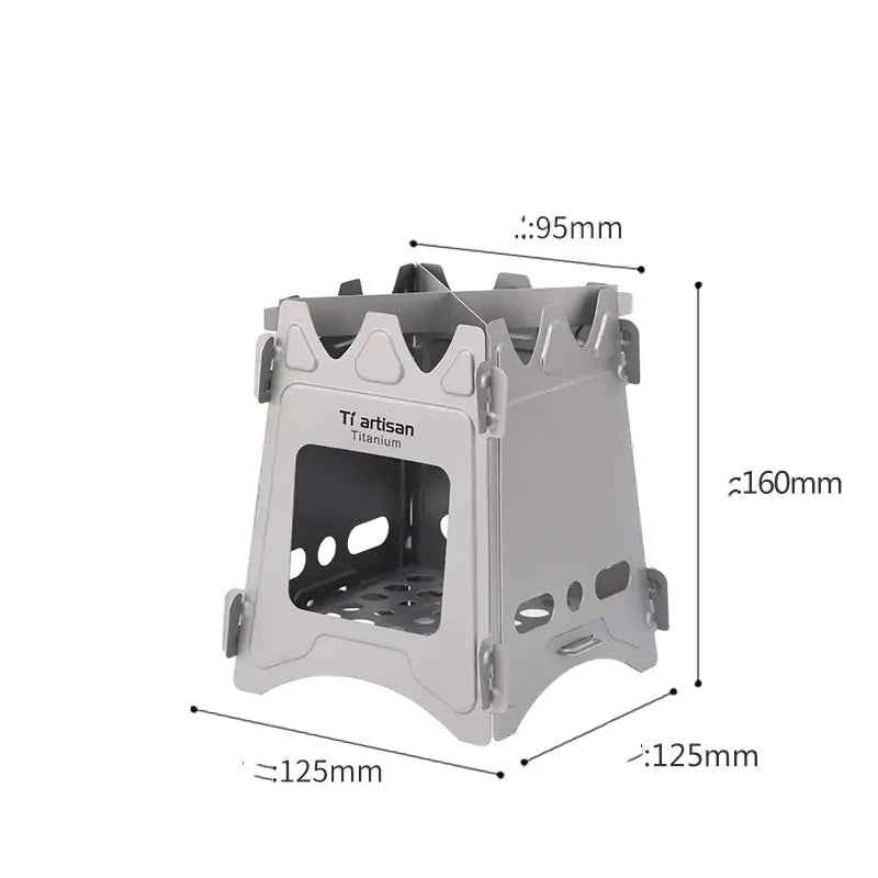Widesea Portable Camping Wood Stove - Foldable Outdoor Cooking Stove for Camping & Hiking