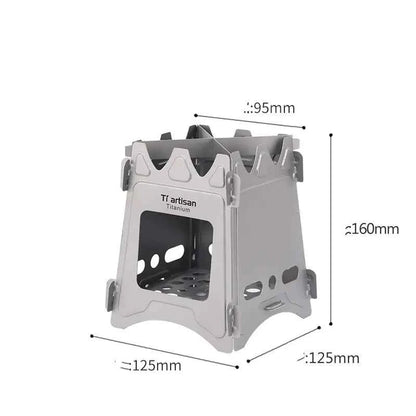 Widesea Portable Camping Wood Stove - Foldable Outdoor Cooking Stove for Camping & Hiking